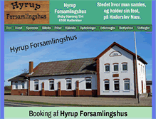 Tablet Screenshot of hyrup-forsamlingshus.dk